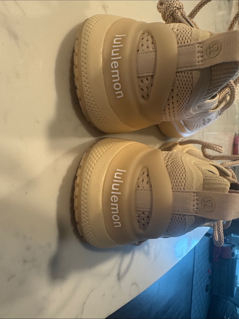 Lululemon Light Beige chargefeel 3 Running Sneakers - Picture 5 of 7